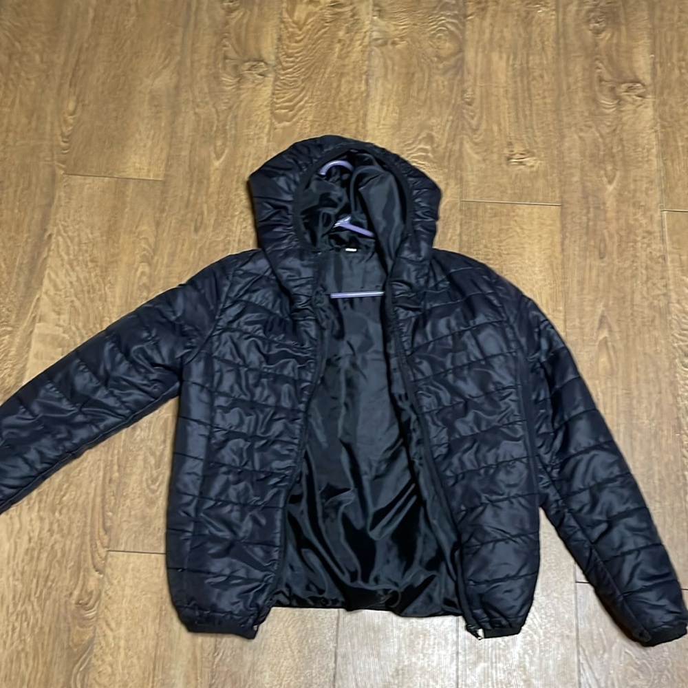 Black puffer jacket